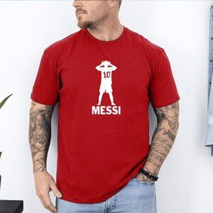 Lionel Messi Heat Pressed Graphic Tee | Men’s Soccer Shirt S-2XL